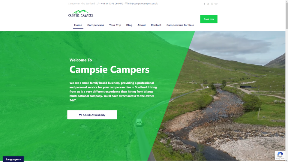 New brand website developer